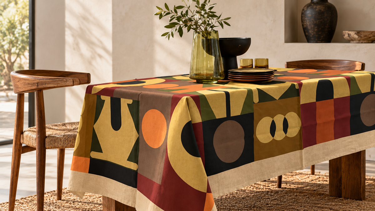 The Gathering Table Cloth - Oatmeal