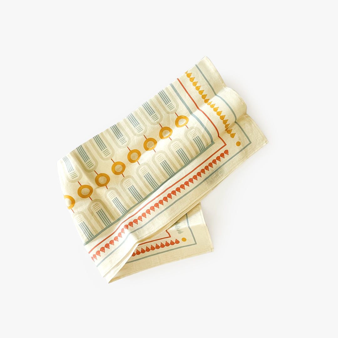 Torchon Happiness - 100% lin | 45 x 62 cm