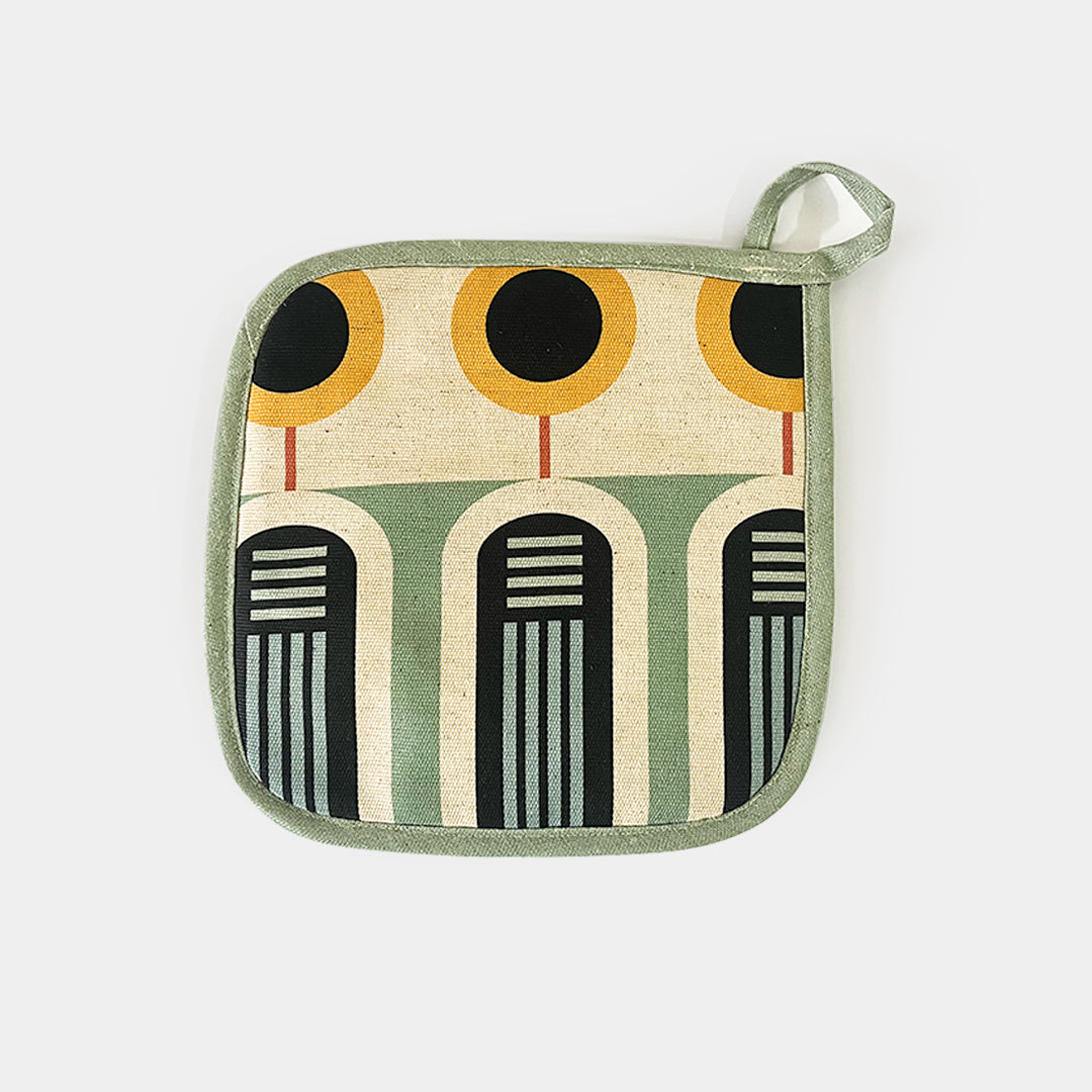 HAPPINESS - Green Pot holder