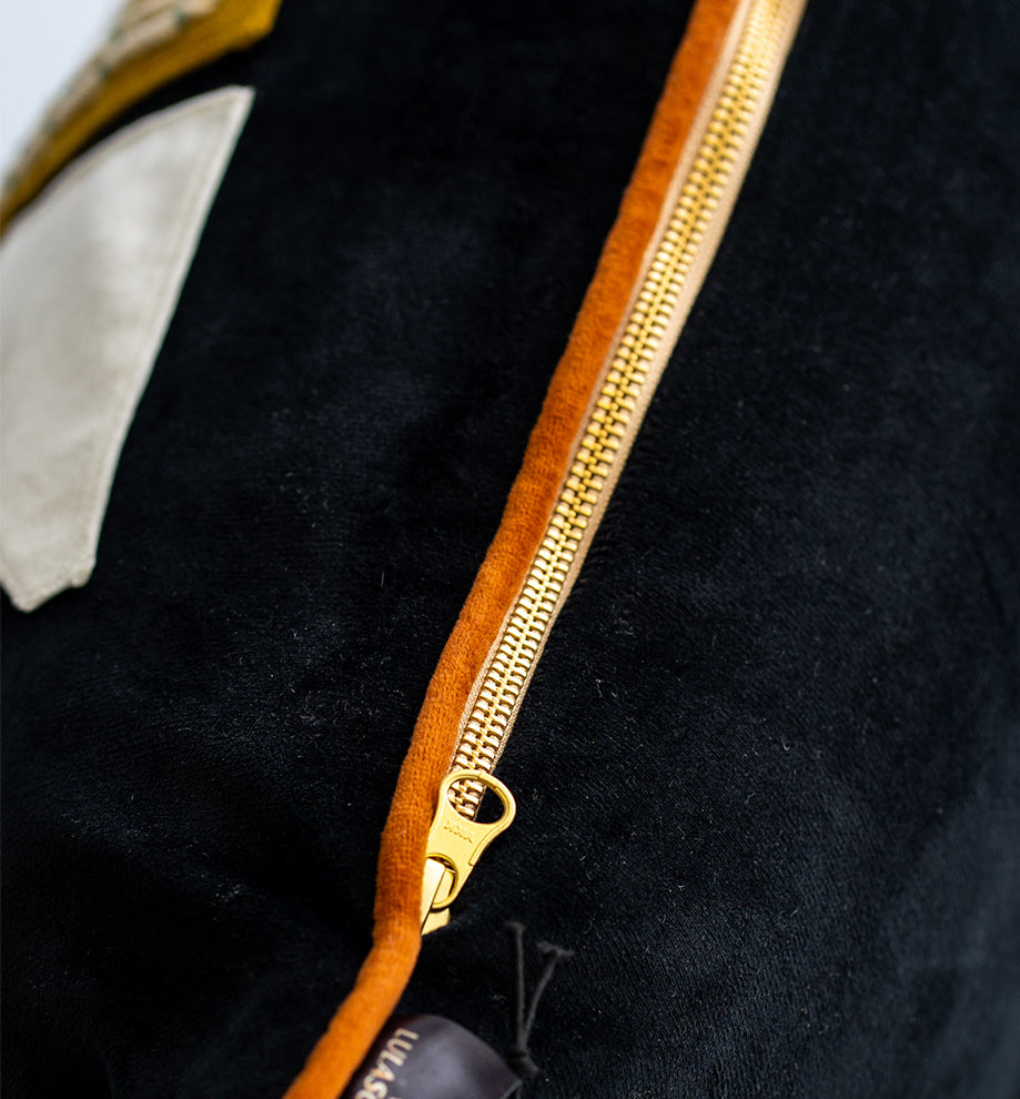 Day & Night Velvet Throw Pillow