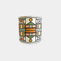 Village Lampshade Medium Drum | 24cm(W) x 27cm(H), Geometric design